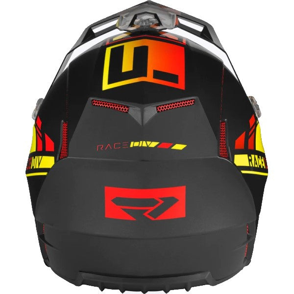 Casque de Motocross Clutch CX Pro MIPS Noir/Jaune Derrière