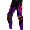 Pantalon de Motocross Revo Alpha Noir/Mauve de face