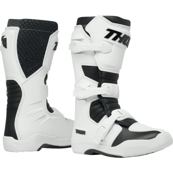 Bottes de Motocross Blitz XR Femme Thor Blanc/Noir, paire