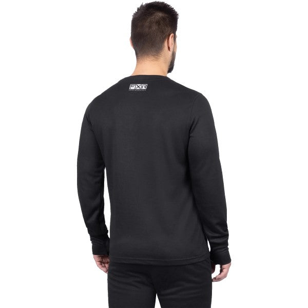 Chandail Sous-Vêtement de Motoneige Endeavor Merinos Noir de dos