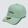 Casquette Stretch Metallic Vert de Face