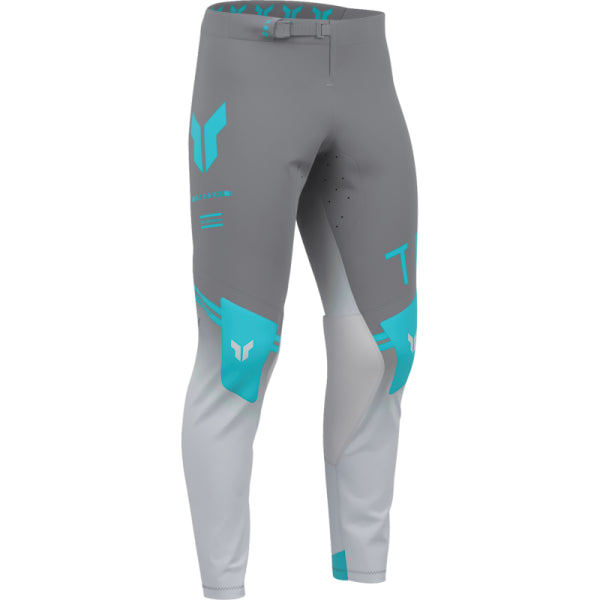 Pantalon de Motocross Sportmode Geo Thor Gris, de profil 