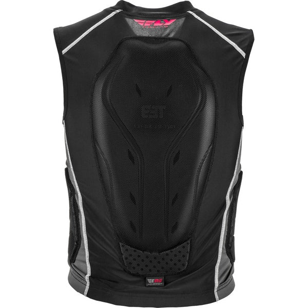 Plastron de Motocross Barricade Zip/Fly/ noir, de dos