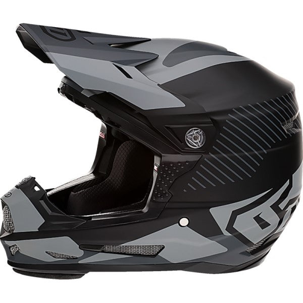 Casque de Motocross ATR-2 Fusion Junior Noir/Gris de droite