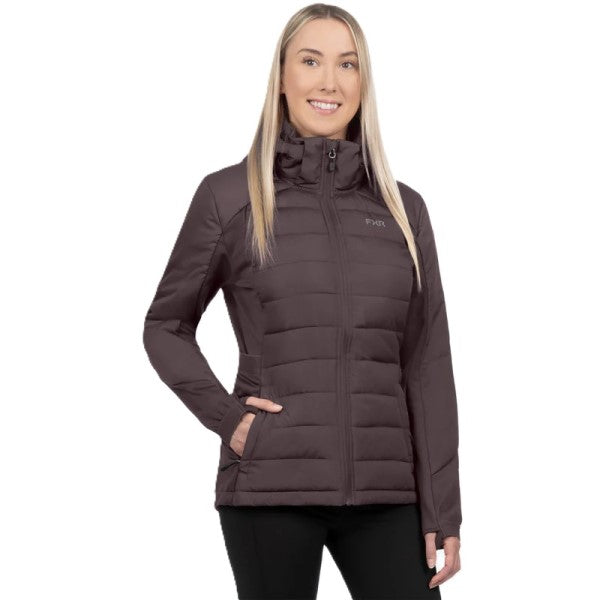 Manteau Matelassé Phoenix Femme Mauve