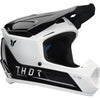 Casque de Motocross Fleet Storm Junior Noir/Blanc incliné de face