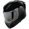 Casque Intégral de Moto Ultraflite Noir, de côté