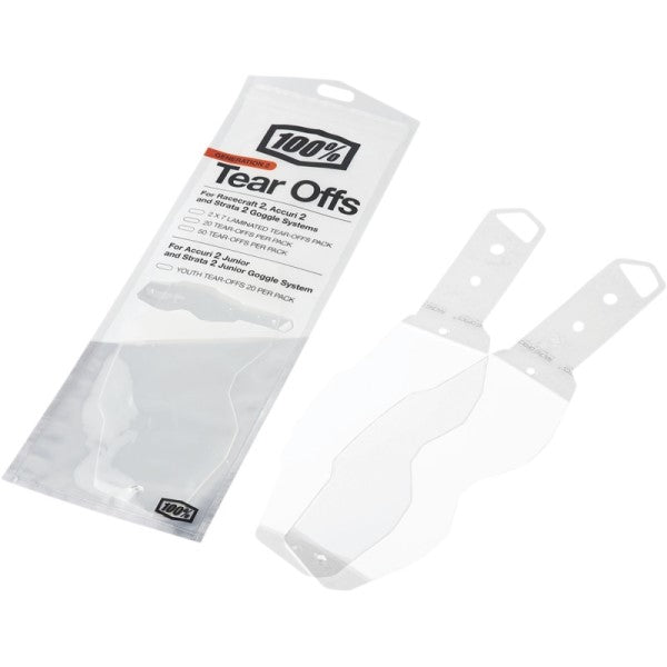 Pellicules Tear-Offs Racecraft 2/Accuri 2/Strata 2 à 2 paquets de 7 chacun