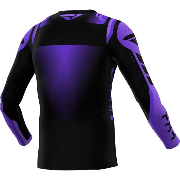 Chandail de Motocross Vapor Air Noir/Mauve incliné de dos
