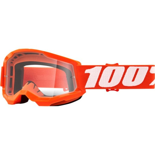 Lunettes de Motocross Strata 2 à Lentille Claire Junior 100% Orange