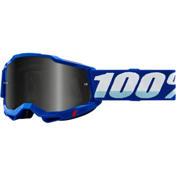 Lunettes de Motocross Accuri 2 Sand Lentille Fumée 100% Bleu