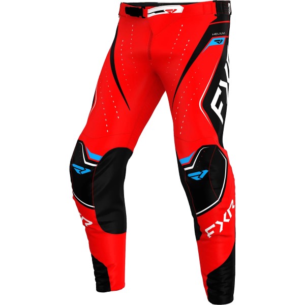 Pantalon de Motocross Helium Edge Rouge/Noir de face