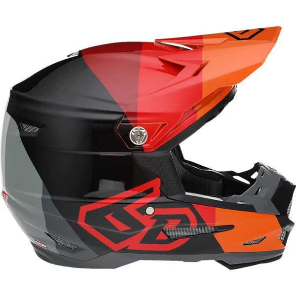 Casque de Motocross ATR-2 Range Junior Rouge de gauche