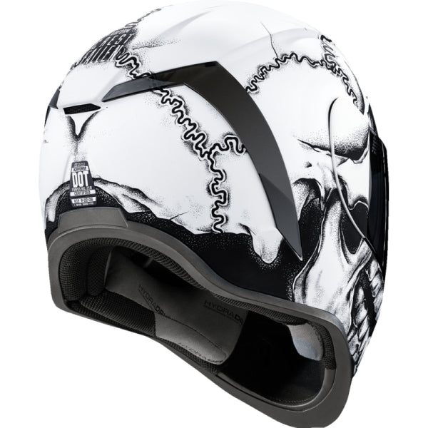 Casque Intégral de Moto Airform Crestfallen Icon Blanc, arrière
