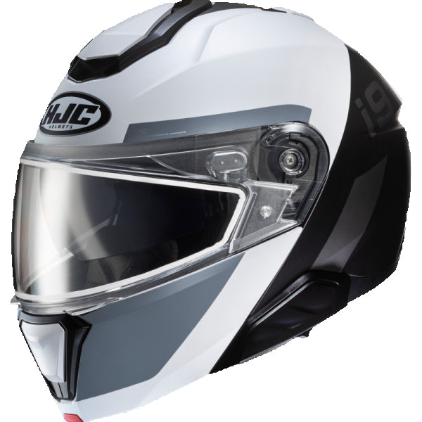 Casque Modulaire de Motoneige i91BINA Blanc/Noir