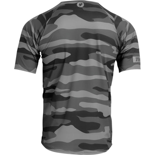 Chandail de Vélo Assist Camo Thor Vert, de dos