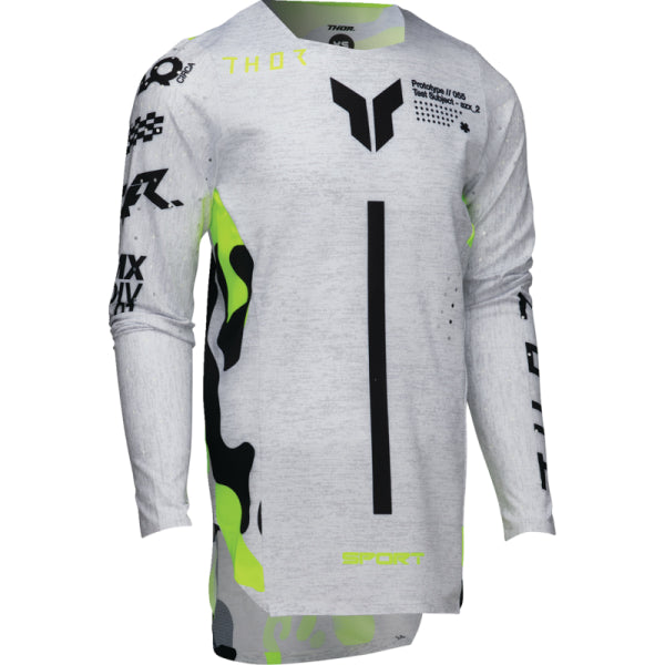 Chandail de Motocross Sportmode Riot Junior Thor gris, de face