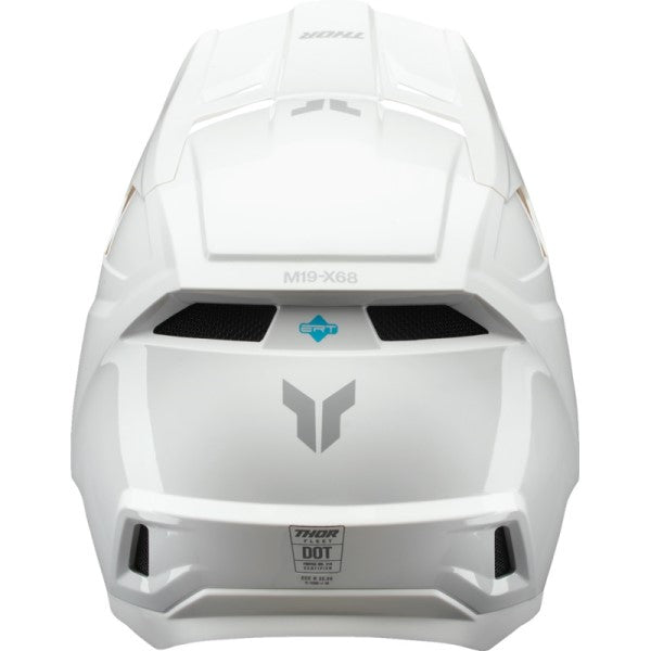 Casque de Motocross Fleet Junior Blanc de dos