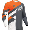 Chandail de Motocross Sector Checker Junior Gris/Orange de face