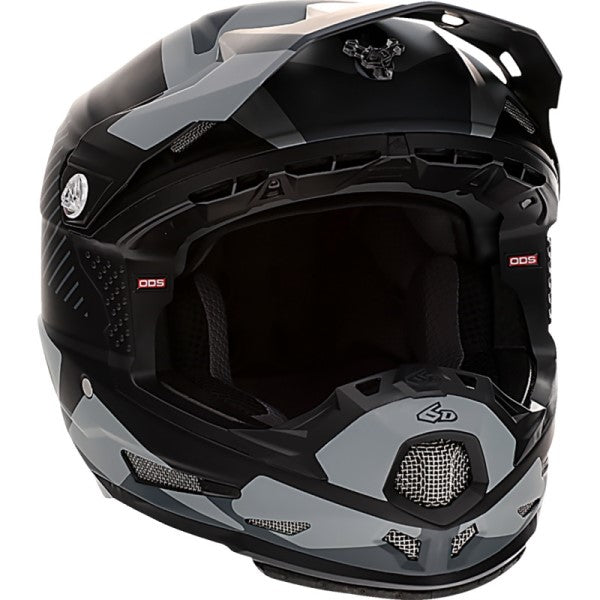 Casque de Motocross ATR-2 Fusion Junior Noir/Gris oblique