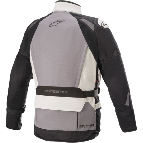 Manteau de Moto Ketchum Gore-Tex Gris/Noir de dos