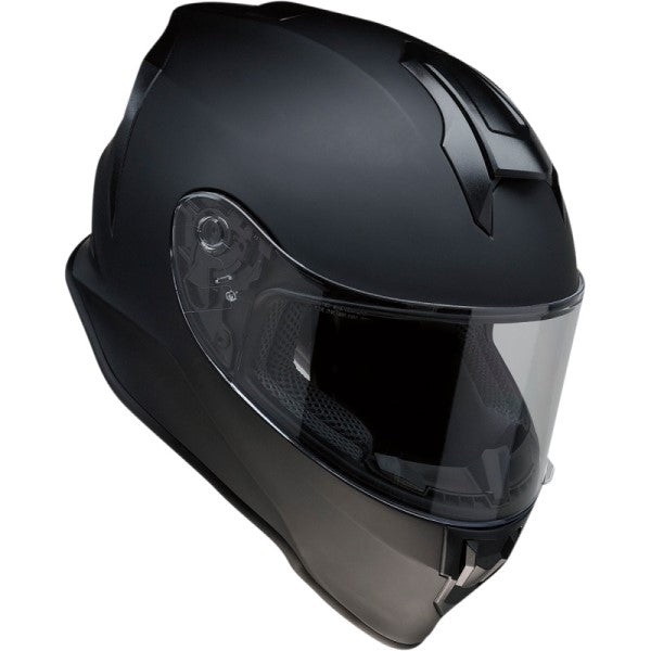 Casque Intégral de Moto Warrant Noir Mat de gauche