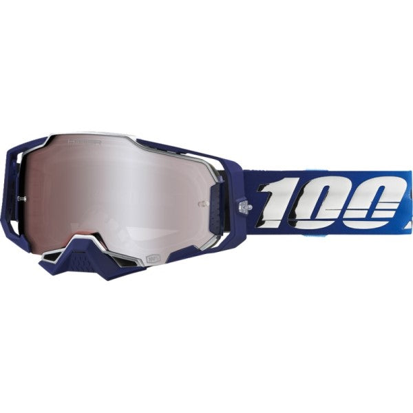 Lunettes de Motocross Armega Hiper à Lentilles Miroir Bleu/Blanc