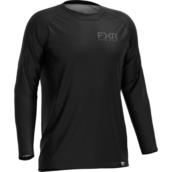 Chandail Derby Air UPF Noir de face