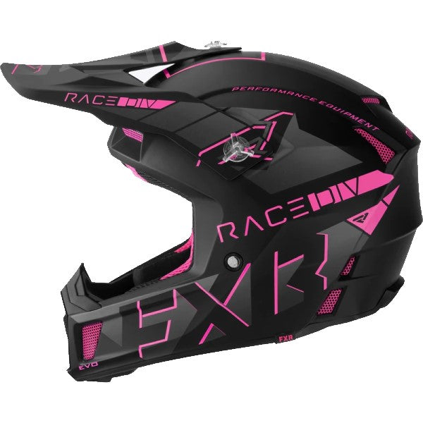 Casque de Snowcross Clutch Evo Noir/Rose Gauche