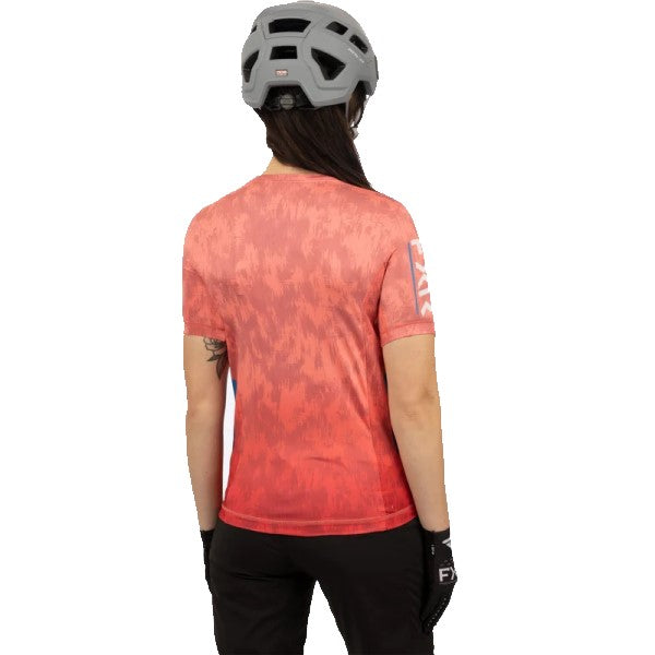 Chandail de Vélo ProFlex UPF Femme Corail Dos