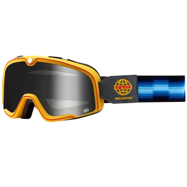 Lunettes de Moto Barstow Jaune/Bleu