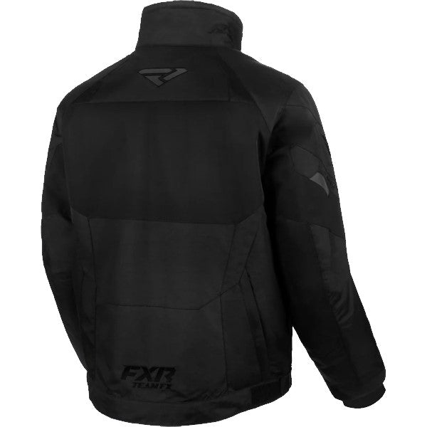 Manteau de Motoneige Team FX noir, de dos