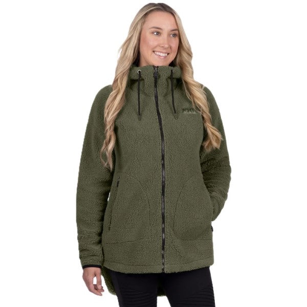 Manteau Sapphire Sherpa Femme Vert