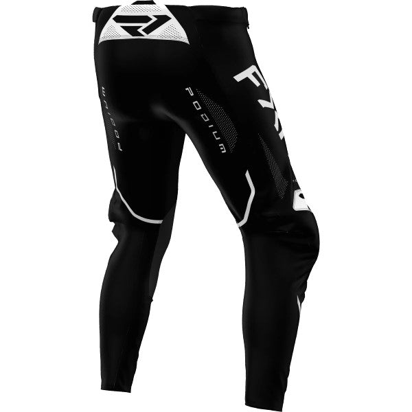 Pantalon de Motocross Podium Relay Noir/Blanc de dos
