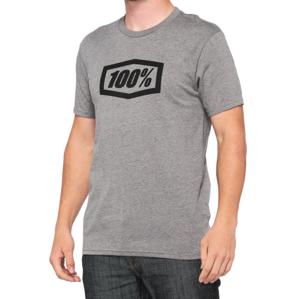 T-Shirt Icon - 100% gris, de face