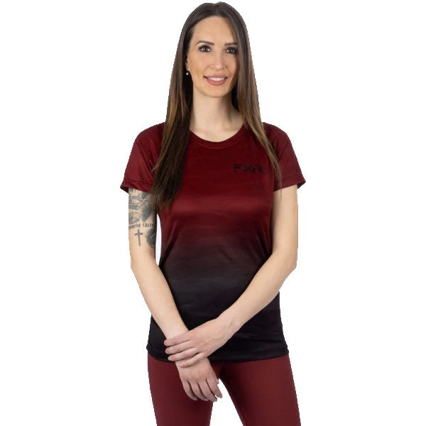 T-Shirt Exhale Active FXR Femme Rouge