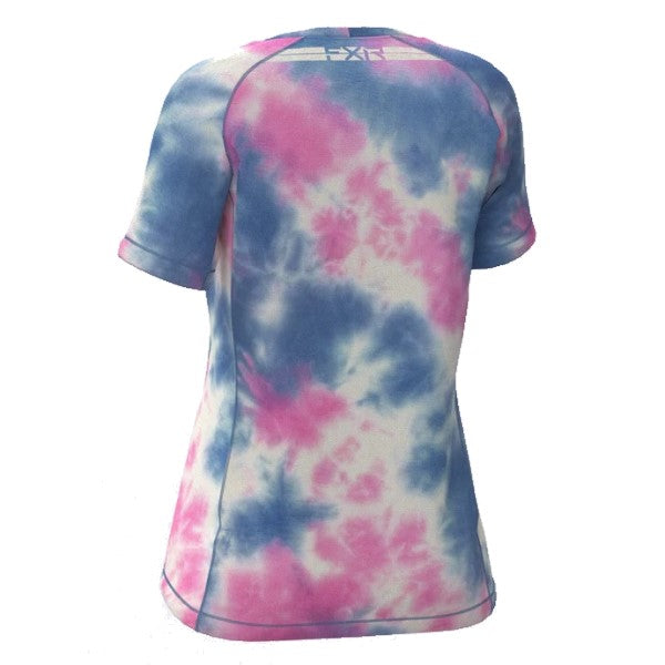 T-shirt de Vélo Attack UPF Femme FXR Rose, de dos