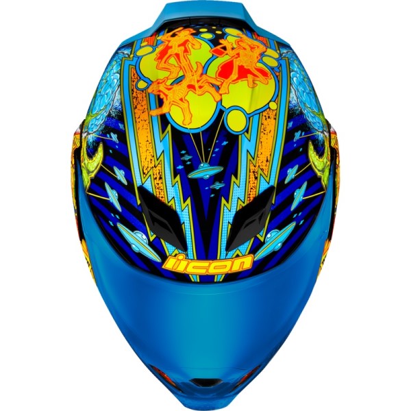Casque Intégral de Moto Airflite Bugoid Blitz Multicolore de dessus
