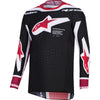 Chandail de Motocross Supertech Pro Vista Noir/Blanc/Rouge de face