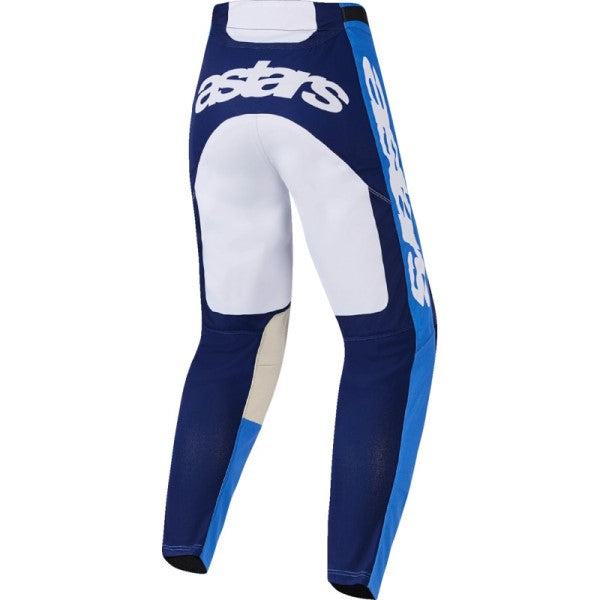 Pantalon de Motocross Racer Riway Bleu/Blanc de dos