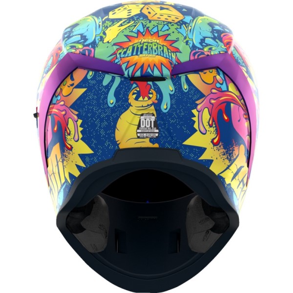 Casque Intégral de Moto MIPS Airform Scatterbrain Multicolore de dos