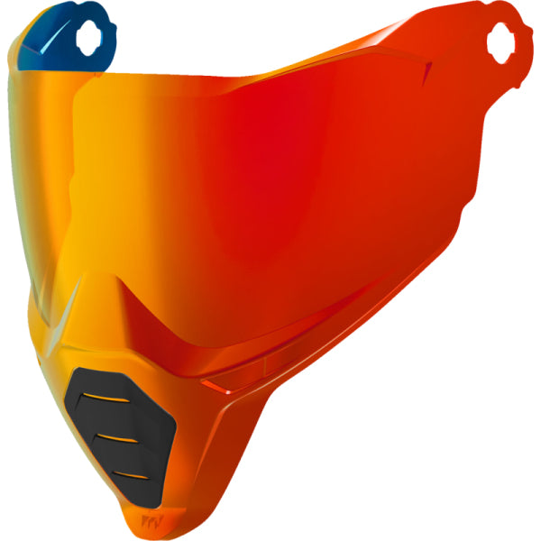 Visière de Moto Ultraflite™ Miroir Orange Icon, Vue 3/4