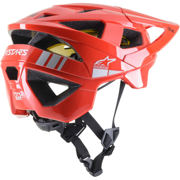 Casque ouvert de vélo VTECH rouge Côté droit