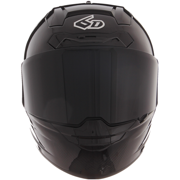 Casque Intégral de Moto ATS1R 6D noir, de face 