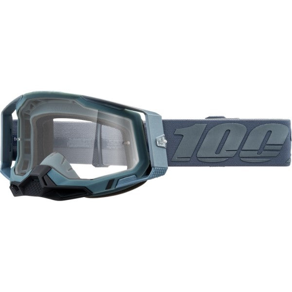 Lunettes de Motocross Racecraft 2 à Lentille Claire Gris