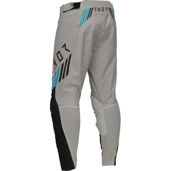 Pantalon de Motocross Launchmode Zone Thor noir et gris, de dos
