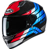 Casque Intégral de Moto C10 Hiper Bleu/Rouge