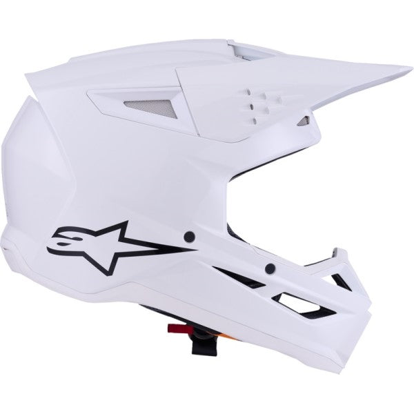 Casque de Motocross SM3 Solid Blanc de gauche