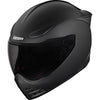 Casque Intégral de Moto Domain Cornelius Noir Mat incliné de face