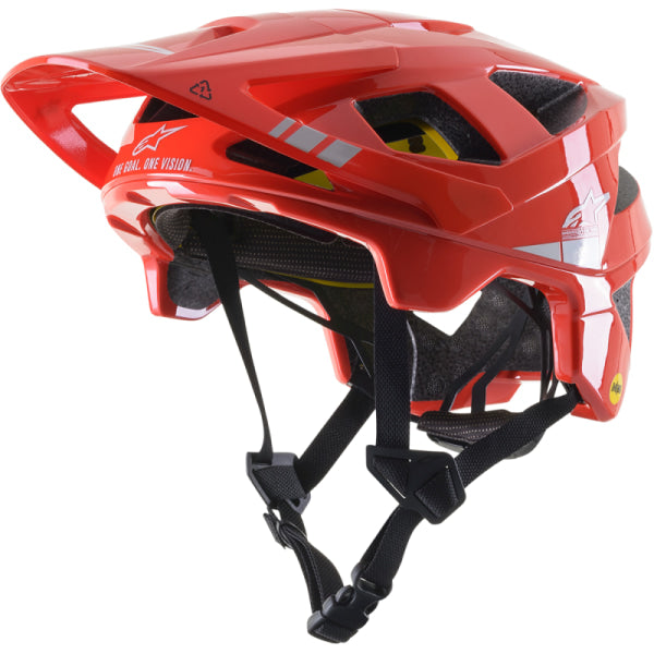 Casque ouvert de vélo VTECH rouge, Côté gauche